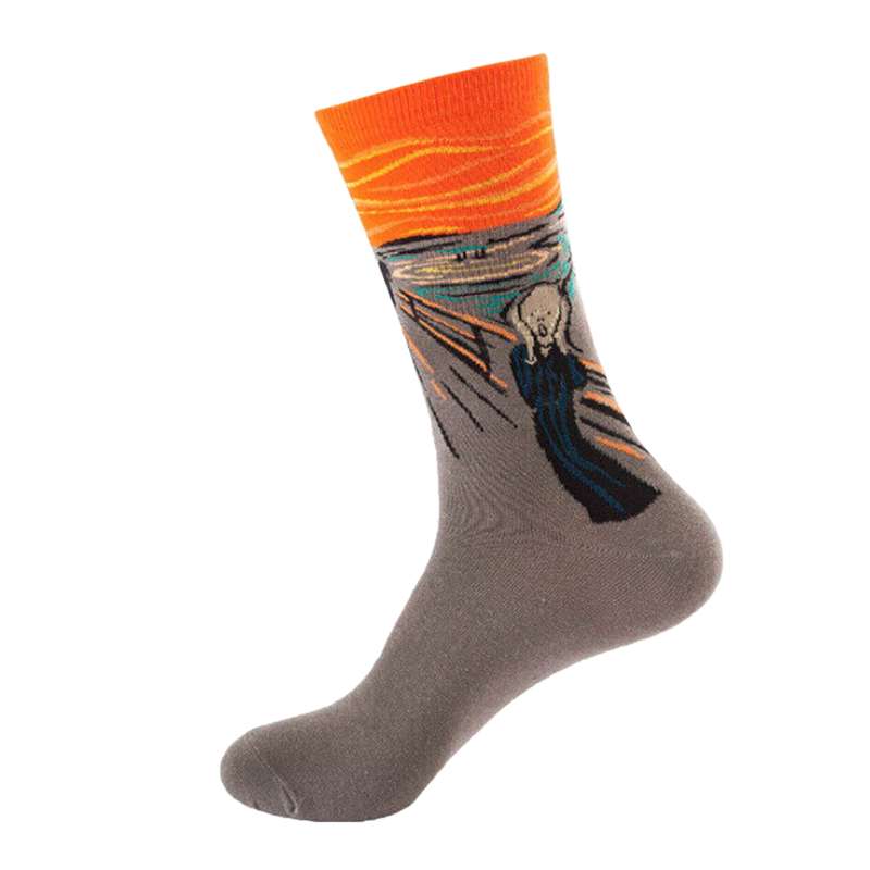 جوراب ساق بلند طرح جیغ کد 167N