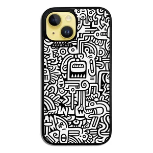 AKAM AMC-WA15-DOODLE15 Cover For Apple iPhone 15