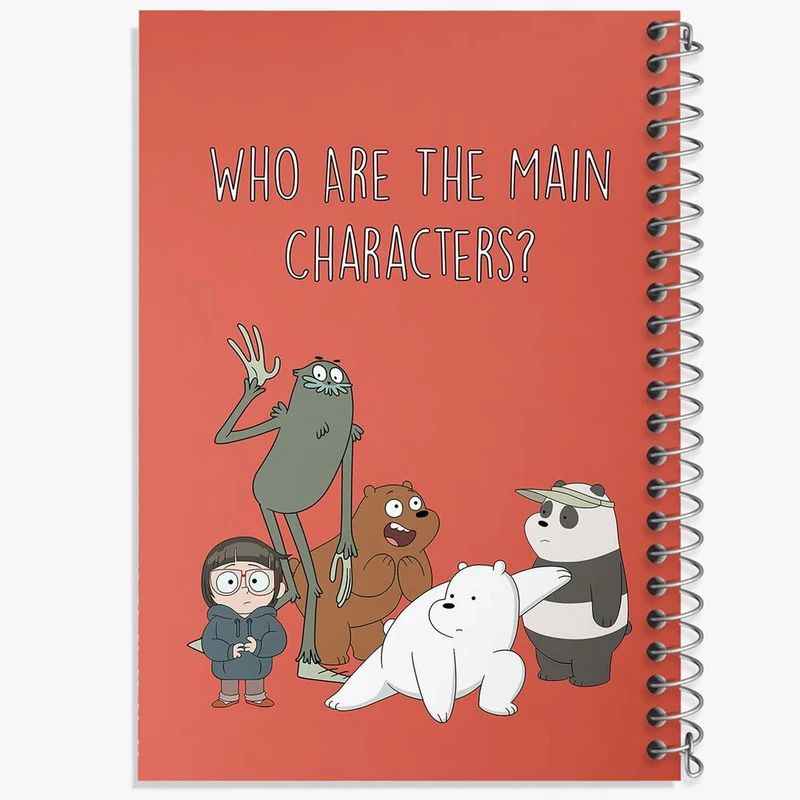 دفتر مشق 50 برگ خندالو مدل انیمیشن سه خرس کله پوک کد 27634