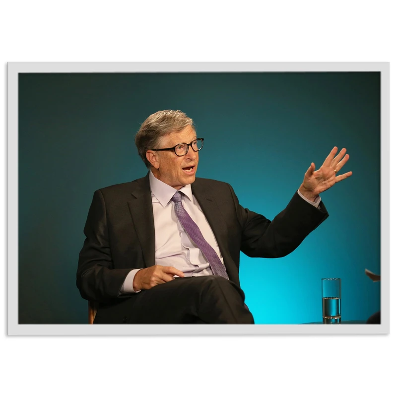 تابلو نوری بکلیت طرح بیل گیتس bill gates مدل لایت باکس W-s1957