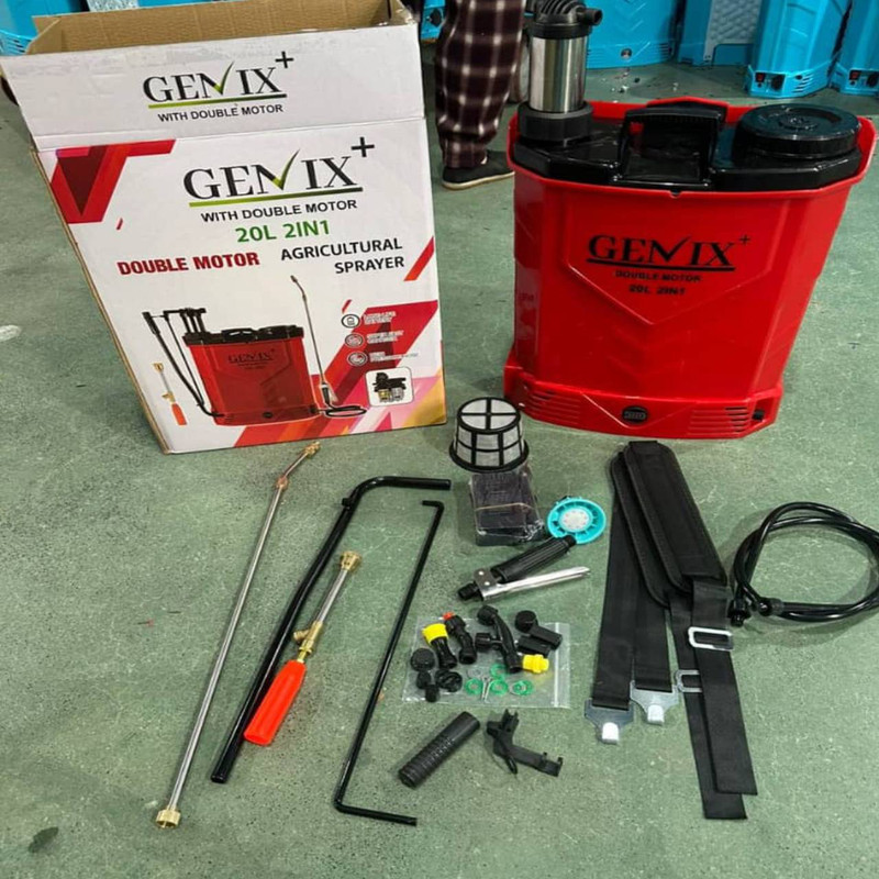 سمپاش شارژی مدل دو موتور Gnx-70 ظرفیت 20 لیتر سمپاش شارژی مدل دو موتور Gnx-70 ظرفیت 20 لیتر