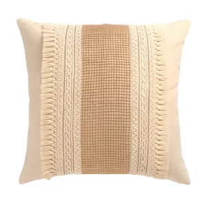 کاور کوسن مدل مکرومه کنفی سایز 42*42 سانتی متر