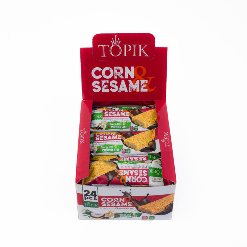 شوکوبار کنجدی تاپیک - 30 گرم بسته 24 عددی