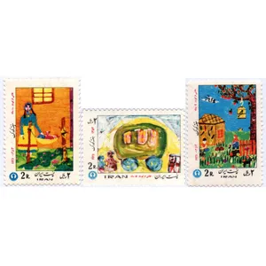 تمبر یادگاری مدل روز کودک مجموعه 3 عددی 