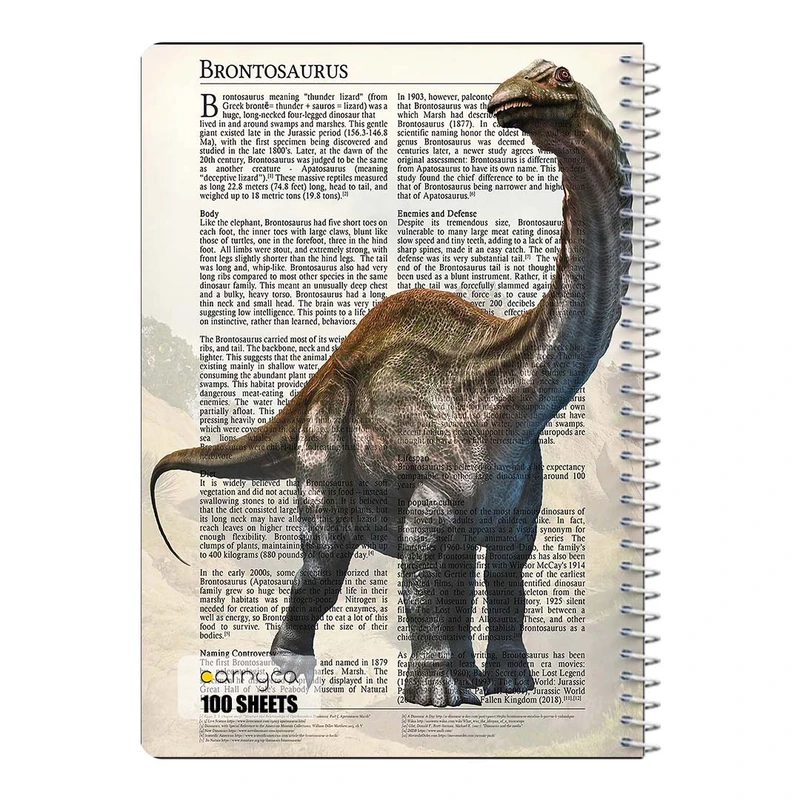دفتر مشق 100 برگ سیمی کارنیکا طرح روزنامه وینتج حیوانات Vintage Newspaper Animals کد 92902