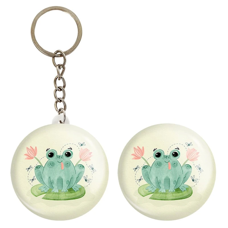 پیکسل خندالو مدل قورباغه کد 29166 به همراه جاکلیدی