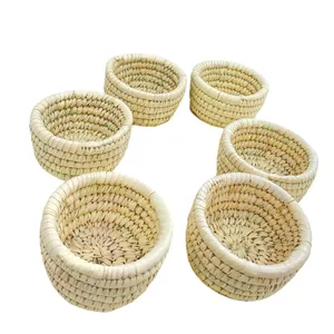 ظرف حصیری مدل کاسه مجموعه 6 عددی کد KA002