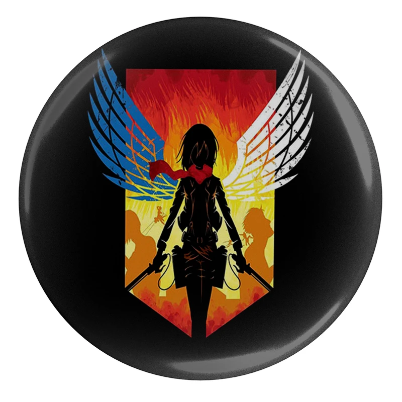 پیکسل طرح انیمه مانگایی حمله به تایتان یگر آکرمن مدل S14034