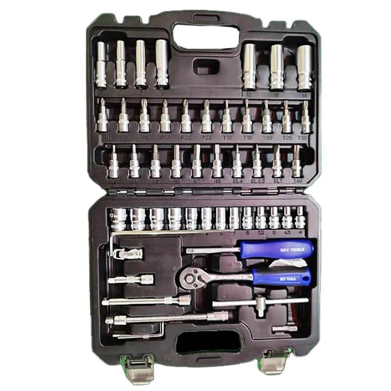 آچار بکس اسکای مدل AJ-SKY-ST-9953-drive1\4 مجموعه 53 عددی