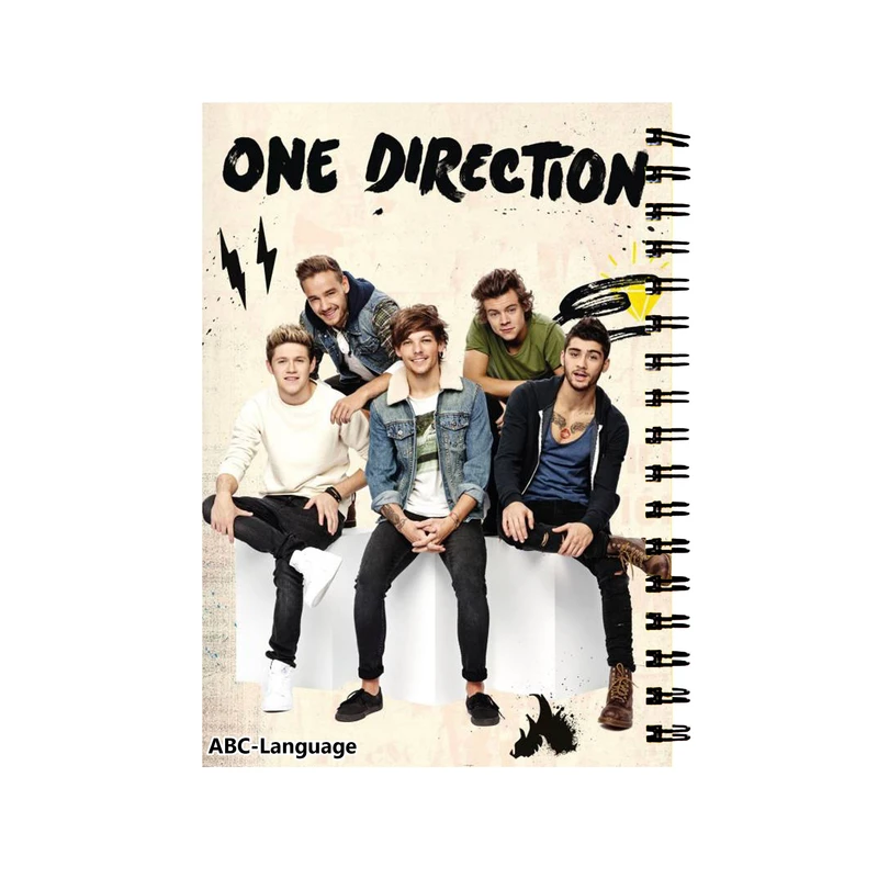 دفتر زبان طرح گروه One Direction کد DZ-216