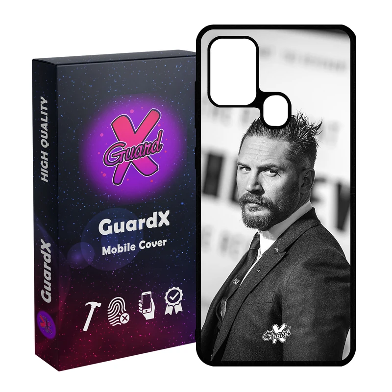 کاور گارد ایکس طرح تام هاردی مدل Glass10140 مناسب برای گوشی موبایل سامسونگ Galaxy A21s
