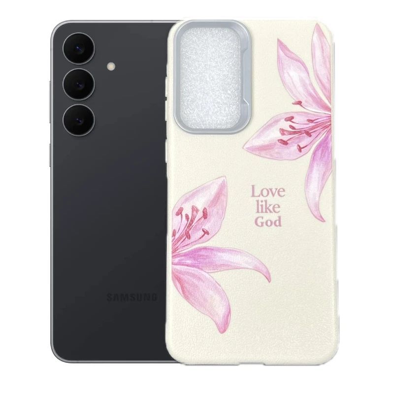 کاور طرح گل سوسن مناسب برای گوشی موبایل سامسونگ Galaxy S25 FE