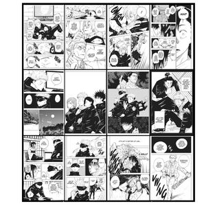 پوستر دیواری مدل انیمه Jujitsu Kaisen کد 11 مجموعه 12 عددی