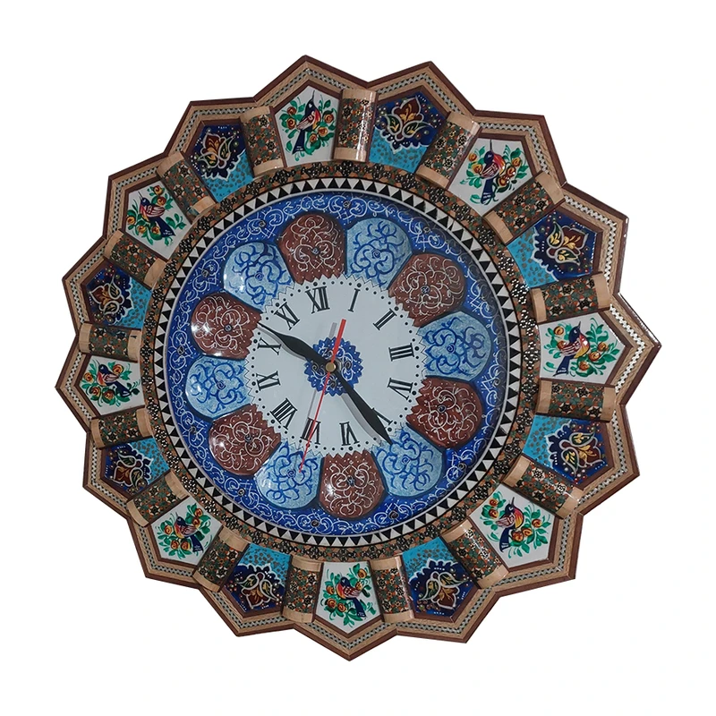 ساعت دیواری خاتم کاری کد 25