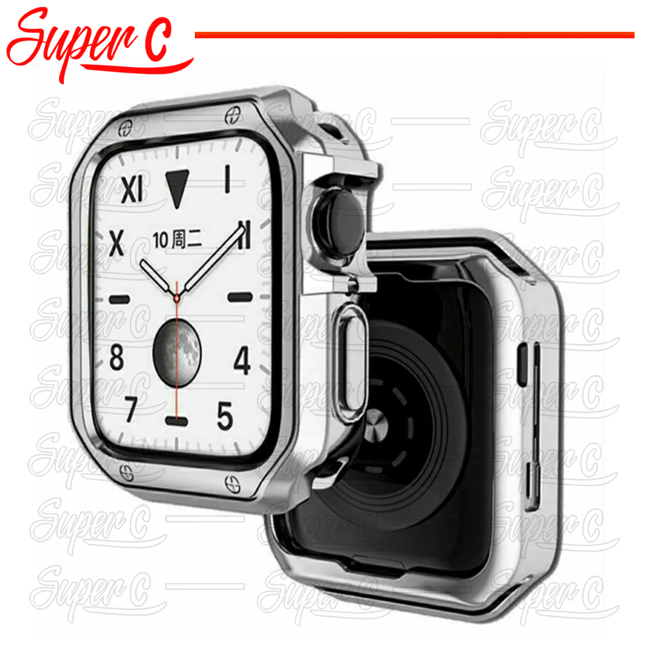 کاور سوپرسی مدل SC LUX مناسب برای اپل واچ سری 1/2/3/4/5/6/7/8/9/SE سایز 42/44/45 میلی متری