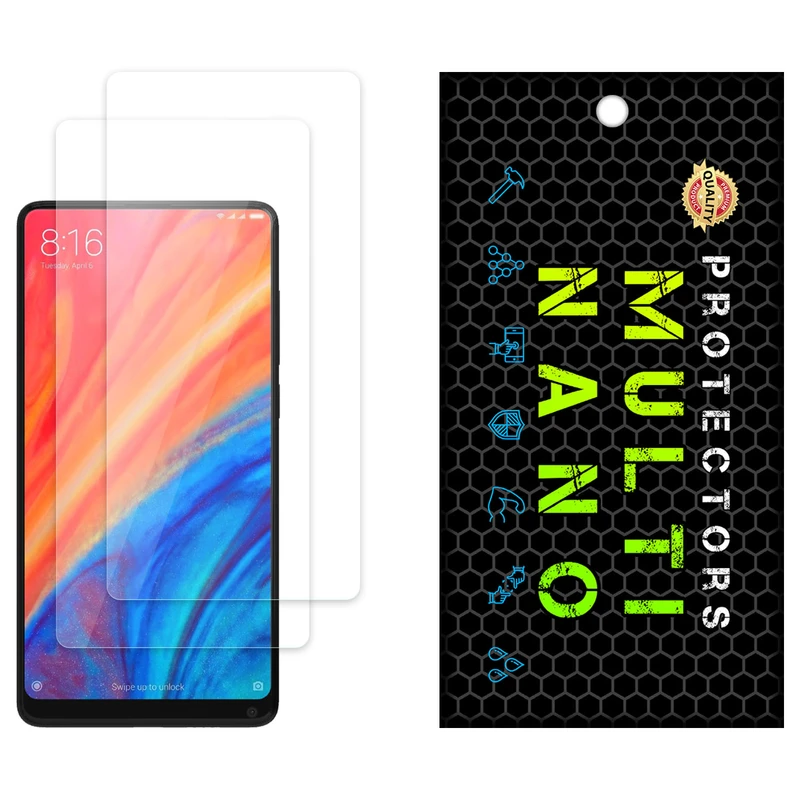 محافظ صفحه نمایش شفاف مولتی نانو مدل X-S2N مناسب برای گوشی موبایل شیائومی Mi Mix 2S بسته دو عددی