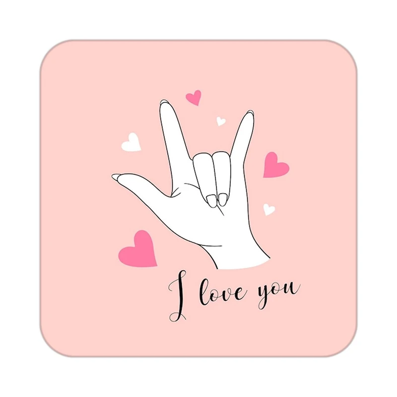 زیر لیوانی کاکتی طرح عاشقانه مدل mp38735