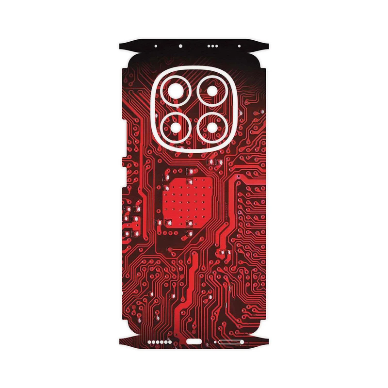 برچسب پوششی ماهوت مدل Red_Printed_Circuit_Board-FullSkin مناسب برای گوشی موبایل شیائومی Redmi Note 14 Pro 5G