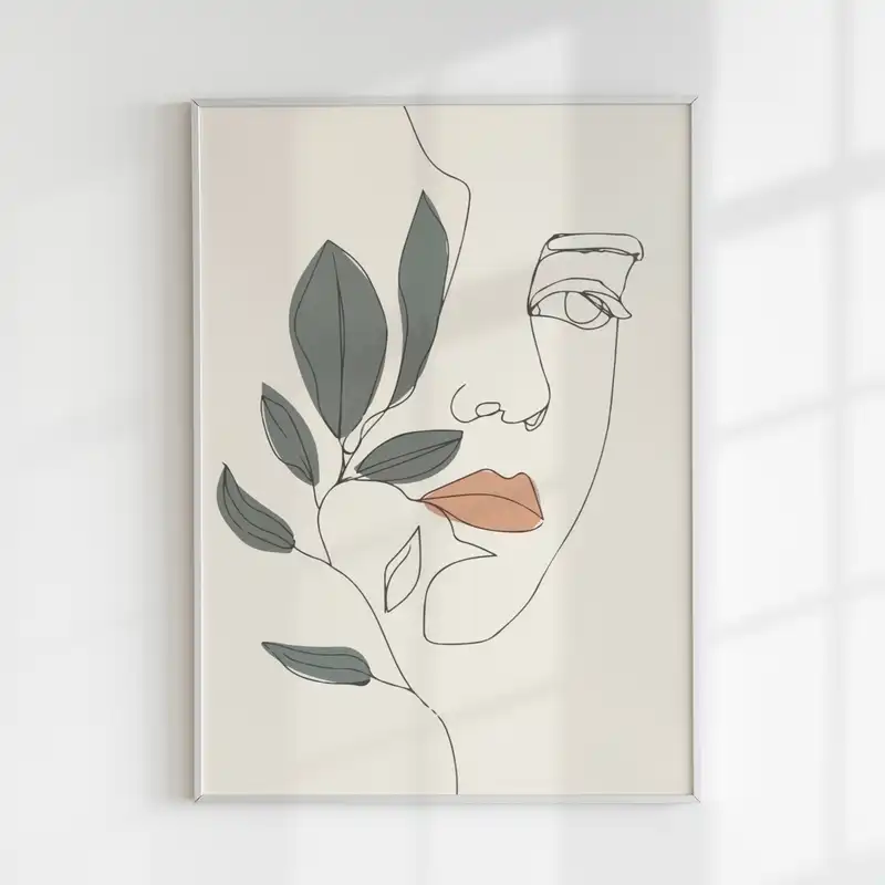 تابلو مدل مینیمال دخترانه