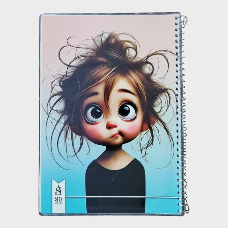 دفتر مشق 80 برگ مدل فانتزی کد fa06