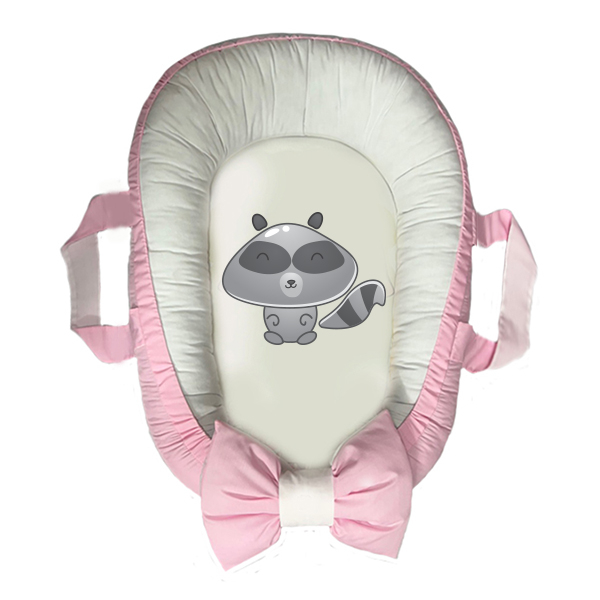 سرویس خواب سه تکه نوزاد مدل گارد محافظ دار طرح فانتزی گربه کد 0035