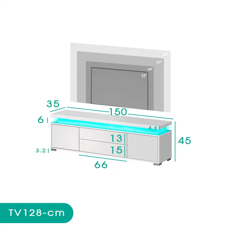 میز تلویزیون اسمردیس مدل TV128