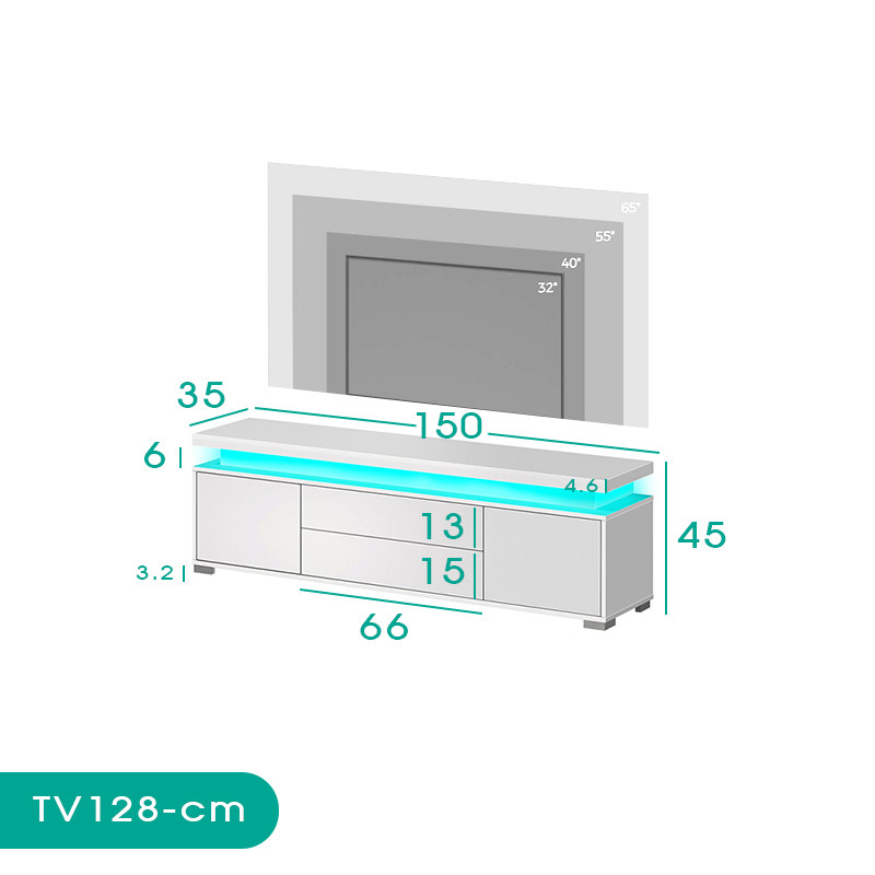 میز تلویزیون اسمردیس مدل TV128 میز تلویزیون اسمردیس مدل TV128