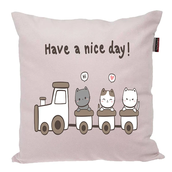 کوسن ناریکو مدل فانتزی طرح گربه کد 01012