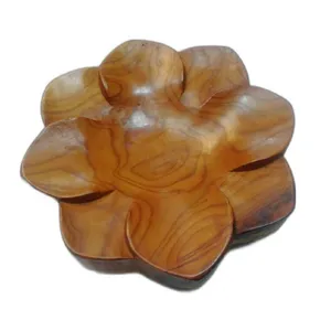 شیرینی خوری چوبی مدل گل