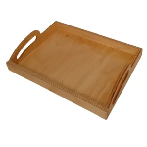 سینی دسته دار مدل چوبی کد NK16