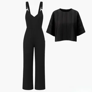 ست رویه و سارافون رسمی زنانه مدل بندی کریشه 2525