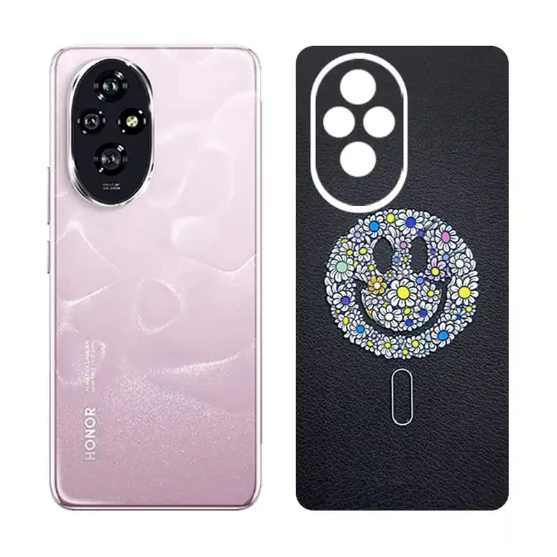 برچسب پوششی گلس طرح لبخند مناسب برای گوشی موبایل آنر 200