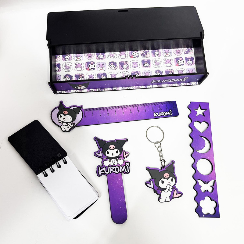 بسته لوازم تحریر مدل کورومی مجموعه 8 عددی