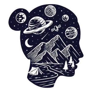 برچسب لپ تاپ پویا مارکت طرح خیال کد 3494