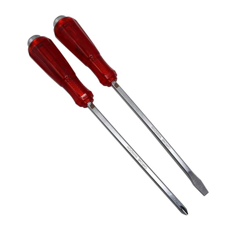 پیچ گوشتی ضربه خور دو سو و چهار سو مدل گوریلا کد YP-PH3-8-200MM مجموعه 2 عددی