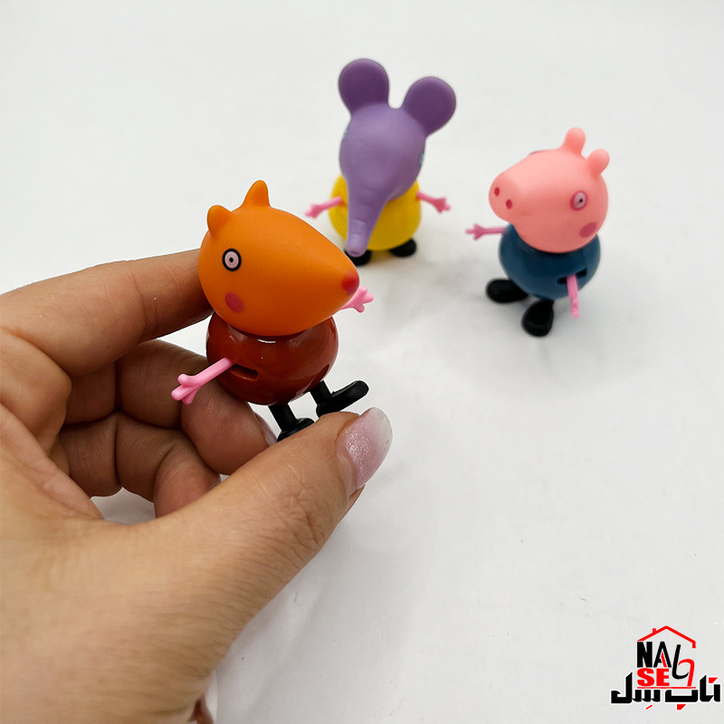 فیگور ناب سل مدل Peppa Pig کد FI11108 مجموعه 3 عددی