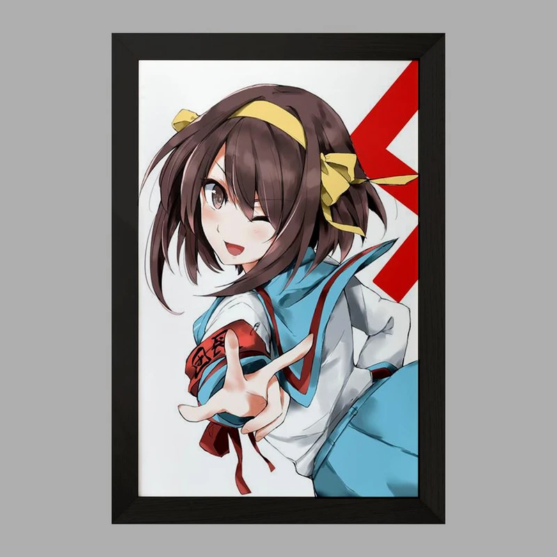 تابلو خندالو مدل هاروهی انیمه ناپدید شدن هارومی سوزومیا The Disappearance of Haruhi Suzumiya  کد 23146