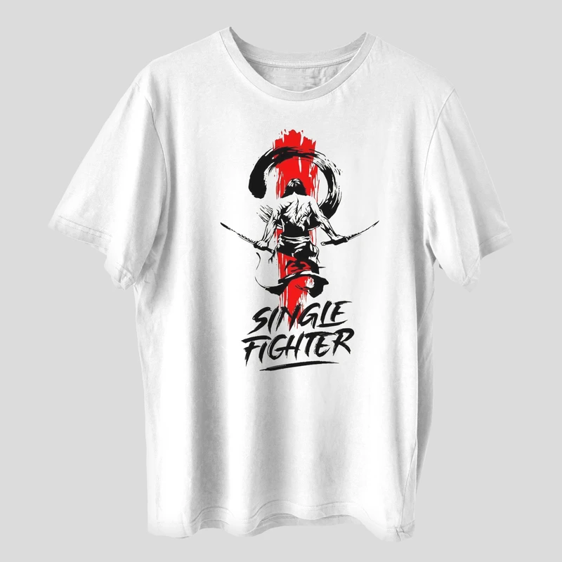 تی شرت آستین کوتاه مردانه مدل شمشیرباز کاتانا anm448