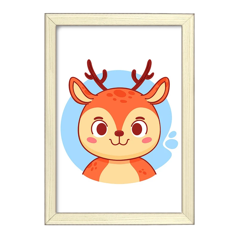 تابلو خندالو طرح گوزن حیوانات بامزه کد 37135