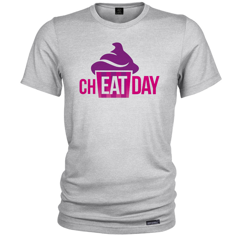 تی شرت آستین کوتاه مردانه 27 مدل Cheat Day کد MH1190