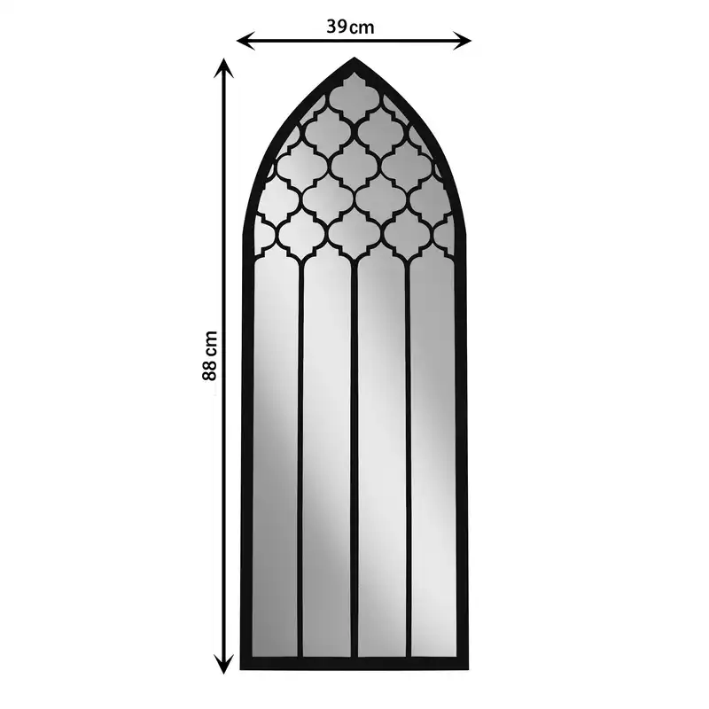 آینه الف مدل  نیم قد طرح شبنم مجموعه 3 عددی