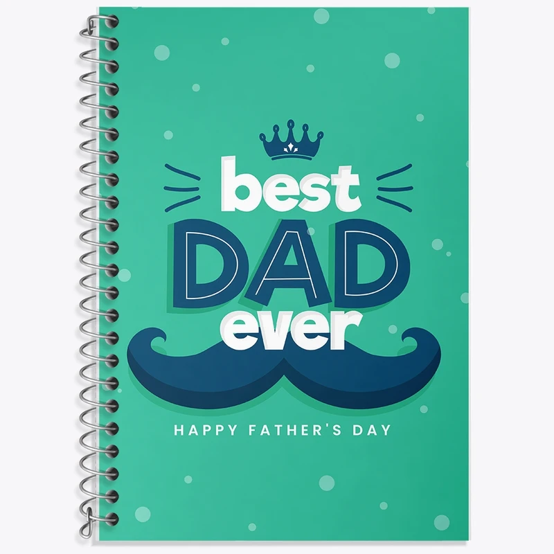 دفتر زبان 50 برگ خندالو مدل دو خط طرح روز پدر کد F1450