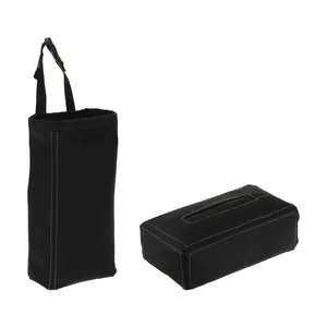 سطل زباله خودرو مدل WB به همراه جای دستمال کاغذی