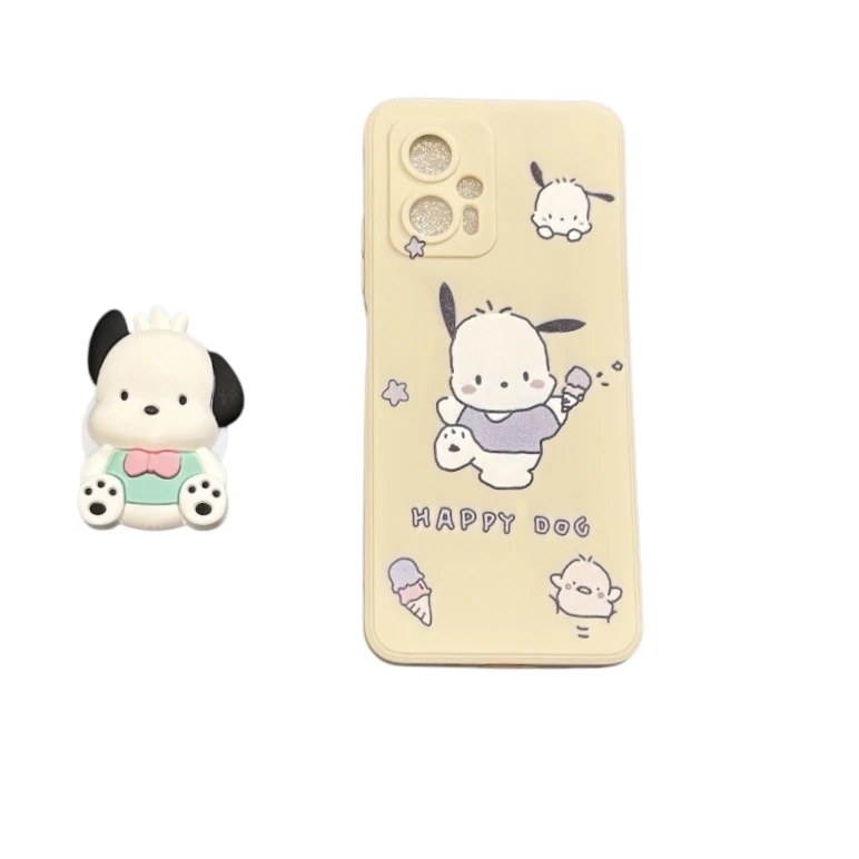 كاور طرح عروسکی کد 555 مناسب برای گوشی موبایل شيائومی Redmi note 11 T pro/poco x4 GT  به همراه پایه نگهدارنده