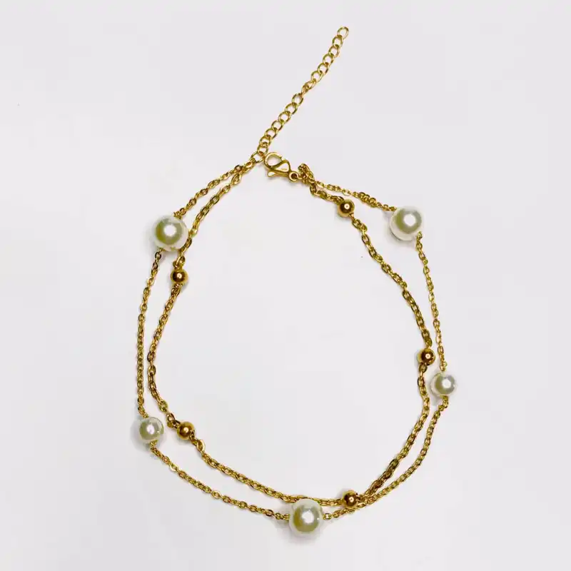 پابند زنانه مدل مرواریدی