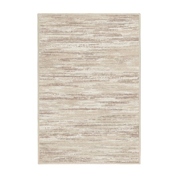 فرش ماشینی 1000 شانه اورکوم زمینه کرم حاشیه قهوه ای طرح مینیمال سودا کد OR.1119.04