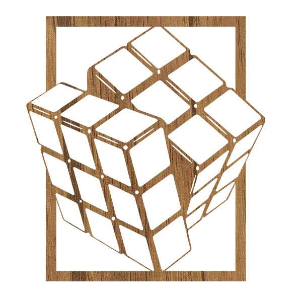 دیوارکوب مدل مکعب کد 70074