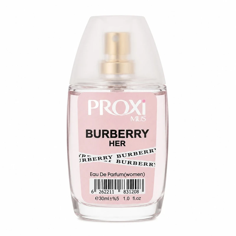 عطر جیبی زنانه پروکسی مدل Burberry Her با رایحه شیرین و میوه ای حجم 30 میلی‌لیتر
