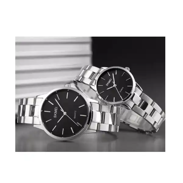 ست ساعت مچی عقربه ای زنانه و مردانه اسکمی مدل 1694-1695