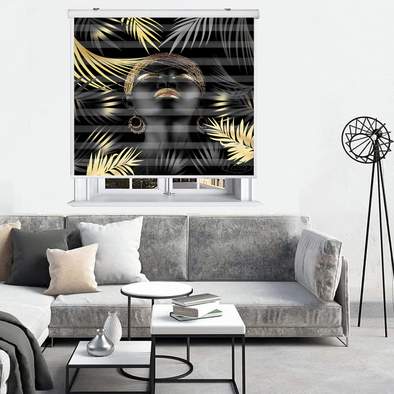 پرده زبرا زیو کد W4001 سایز 150X150 سانتی متر